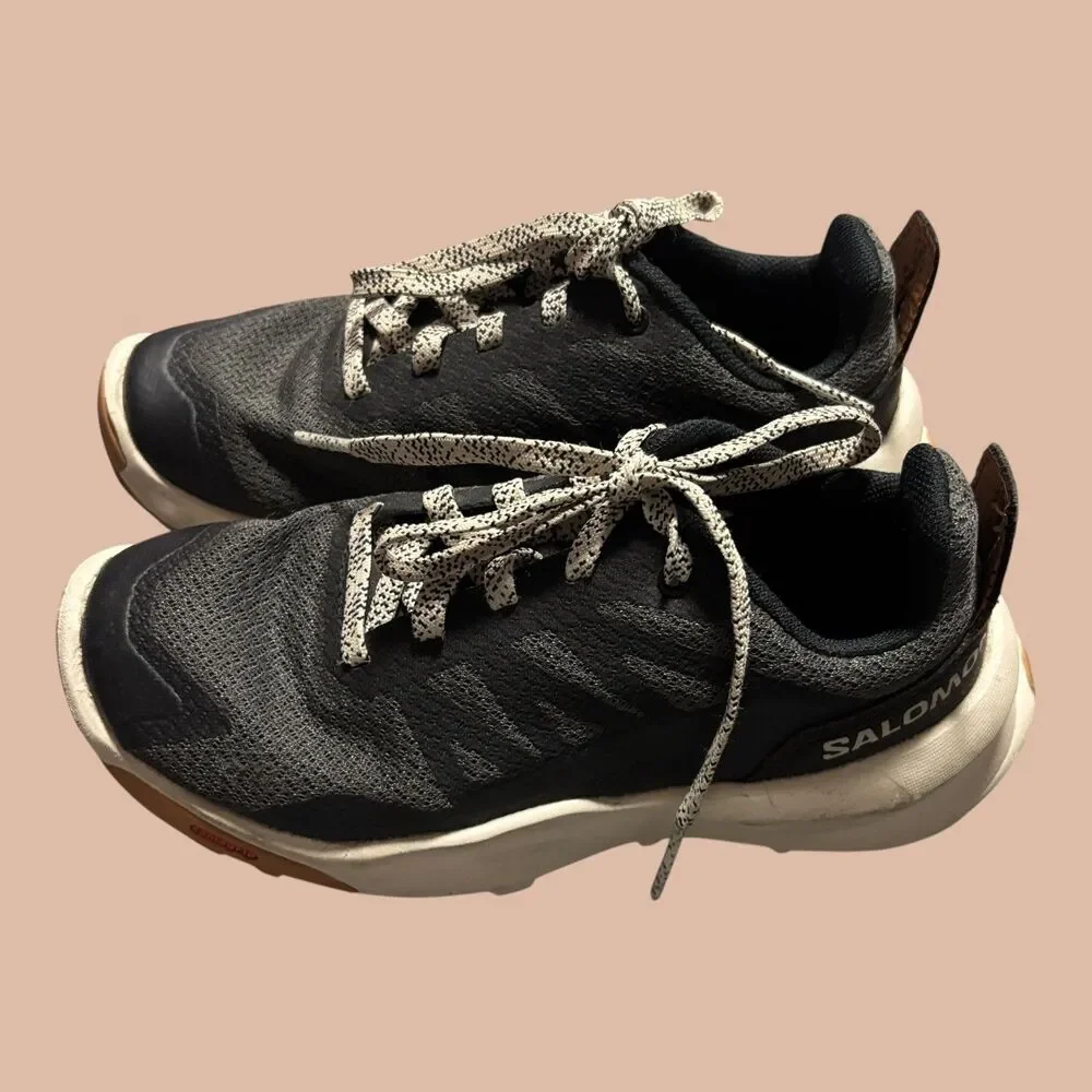 Salomon Patrol J Running Shoes Sneaker Youth Size 13K Black  Gray Waterproof
